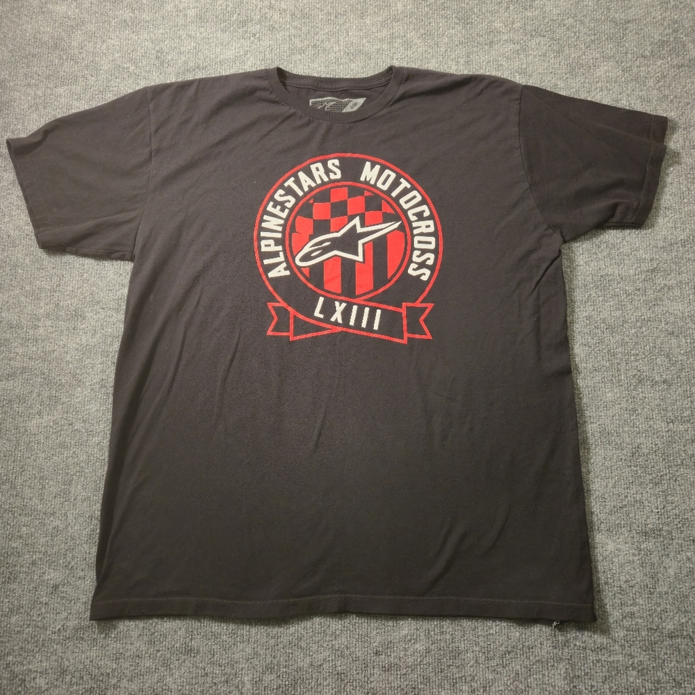 Alpinestars‎ Motorcross LXIII Black Graphic T-Shirt Size Extra Large